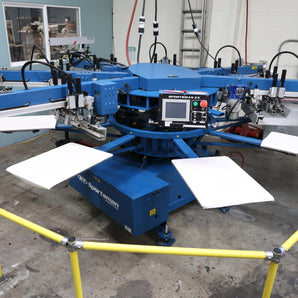 M&R Sportsman EX: 1618 6 Color 8 Station Automatic Screen Printing Press