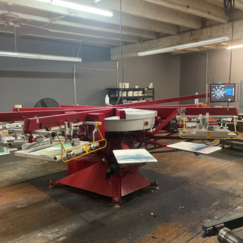 Anatol Volt M 8 Color 10 Station Automatic Screen Printing Used Press