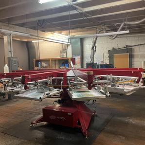 Anatol Volt M 8 Color 10 Station Automatic Screen Printing Used Press