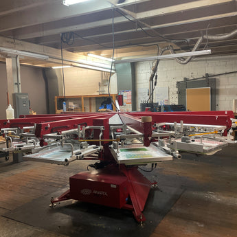 Anatol Volt M 8 Color 10 Station Automatic Screen Printing Used Press