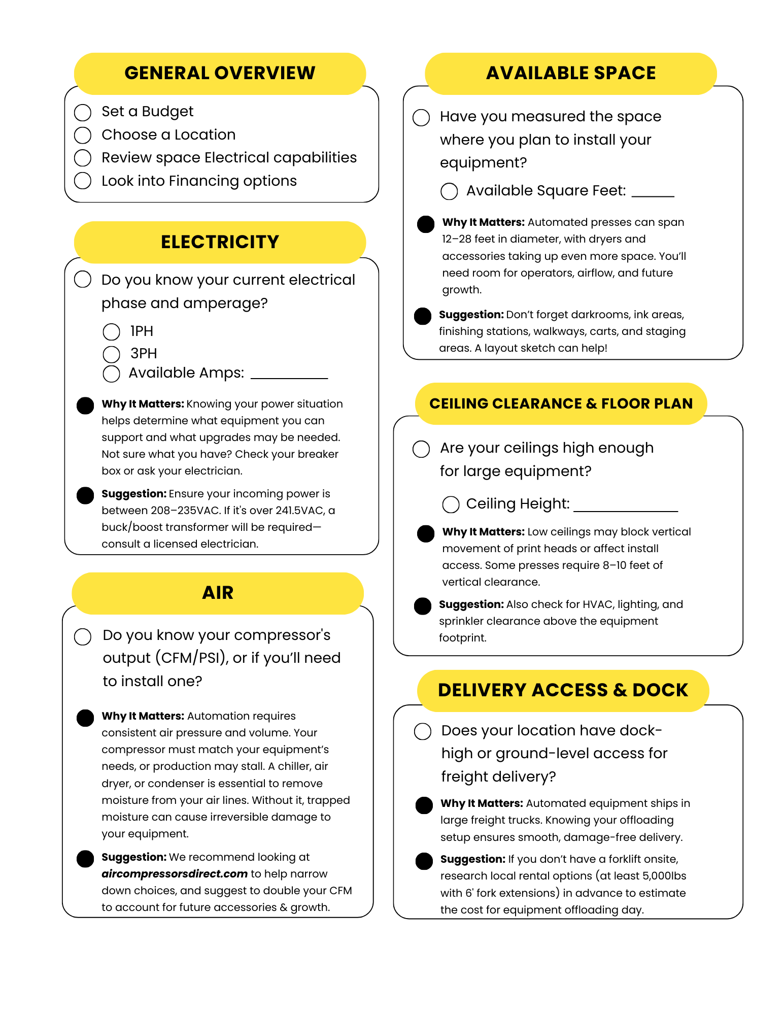Embellishr | The Automation Checklist