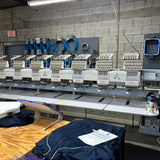 Barudan 8 Head 15 Needle Embroidery Machine