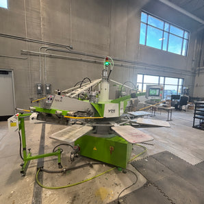 ROQ YOU M 4 Color 8 Station Used Screen Printing Press