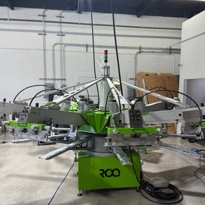 ROQ YOU M 6 Color 10 Station Automatic Screen Printing Press