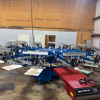 M&R Sportsman EX: 1618 12 Color 14 Station Automatic Screen Printing Press