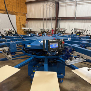 M&R Sportsman EX: 1618 12 Color 14 Station Automatic Screen Printing Press