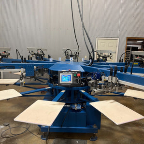 M&R Sportsman EX 1618  8 Color 10 Station Automatic Screen Printing Press