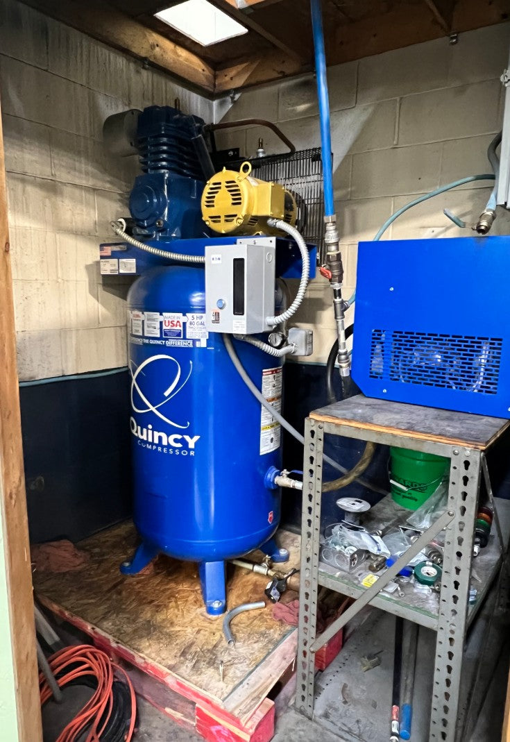 Quincy Compressor Includes Tool Shop 2G Air-Receiver Tank