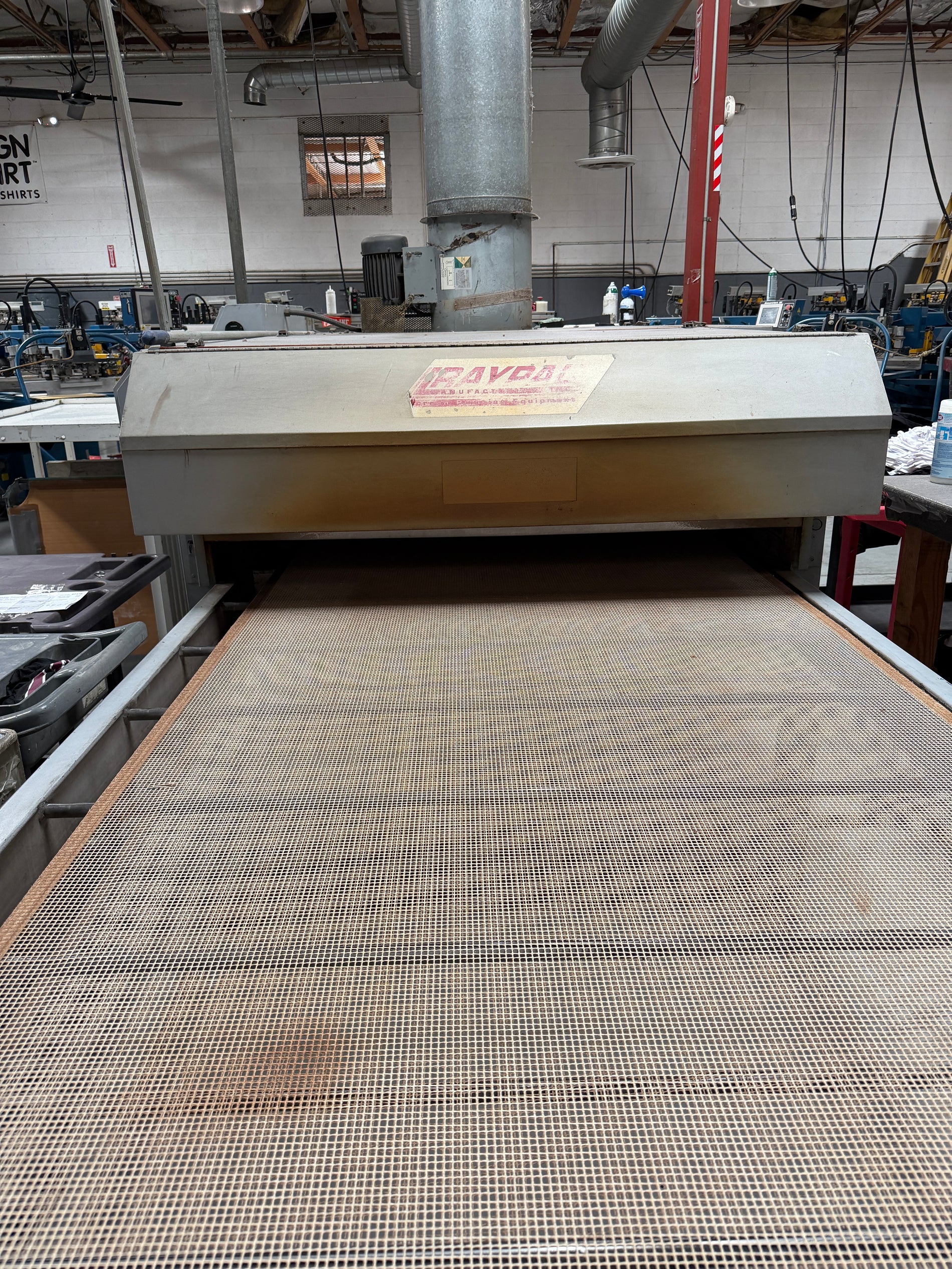 Raypaul Cure Air Drying Systems Gas Conveyor Dryer