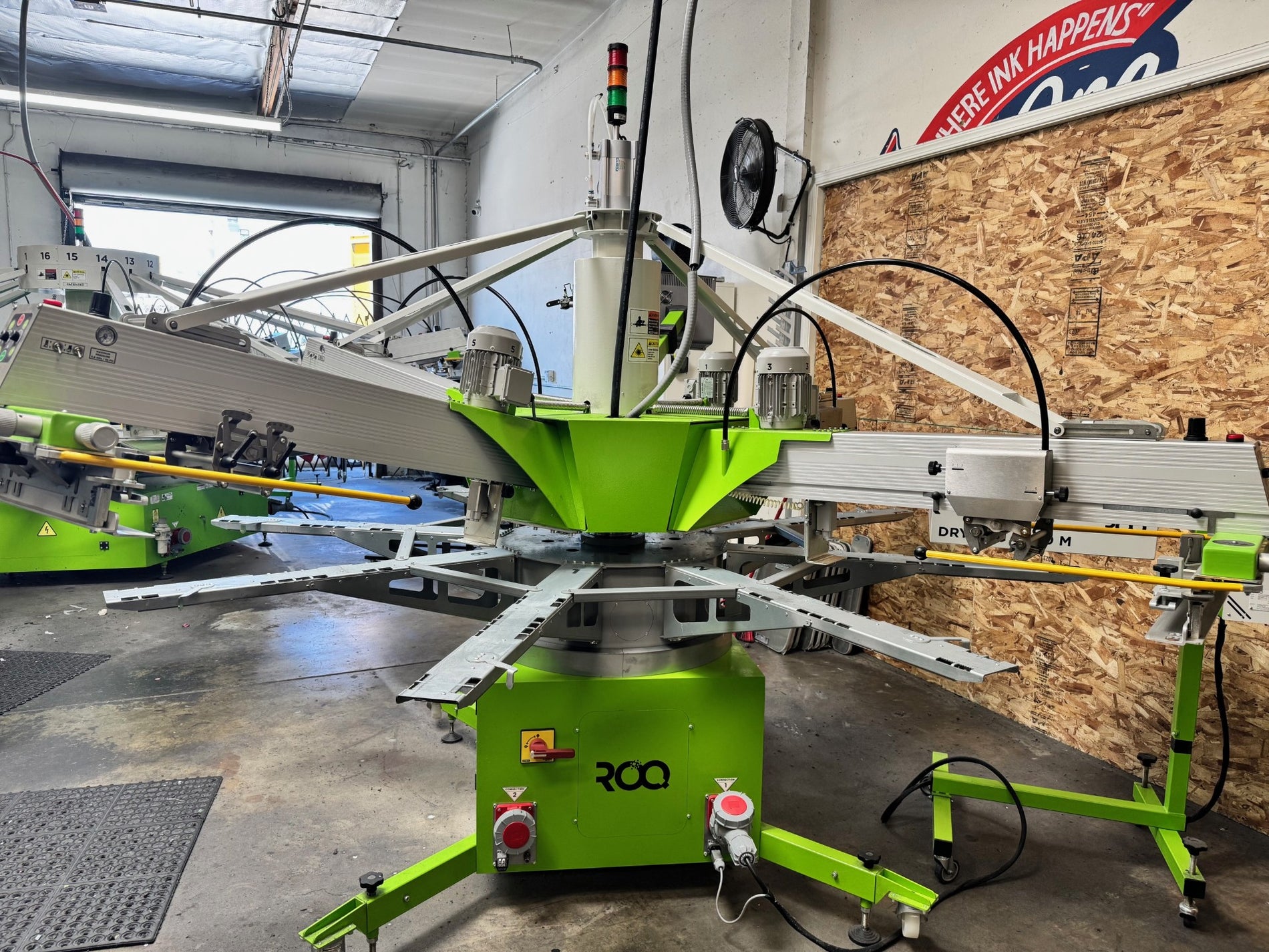 ROQ FIT 4 Color 8 Station Automatic Press