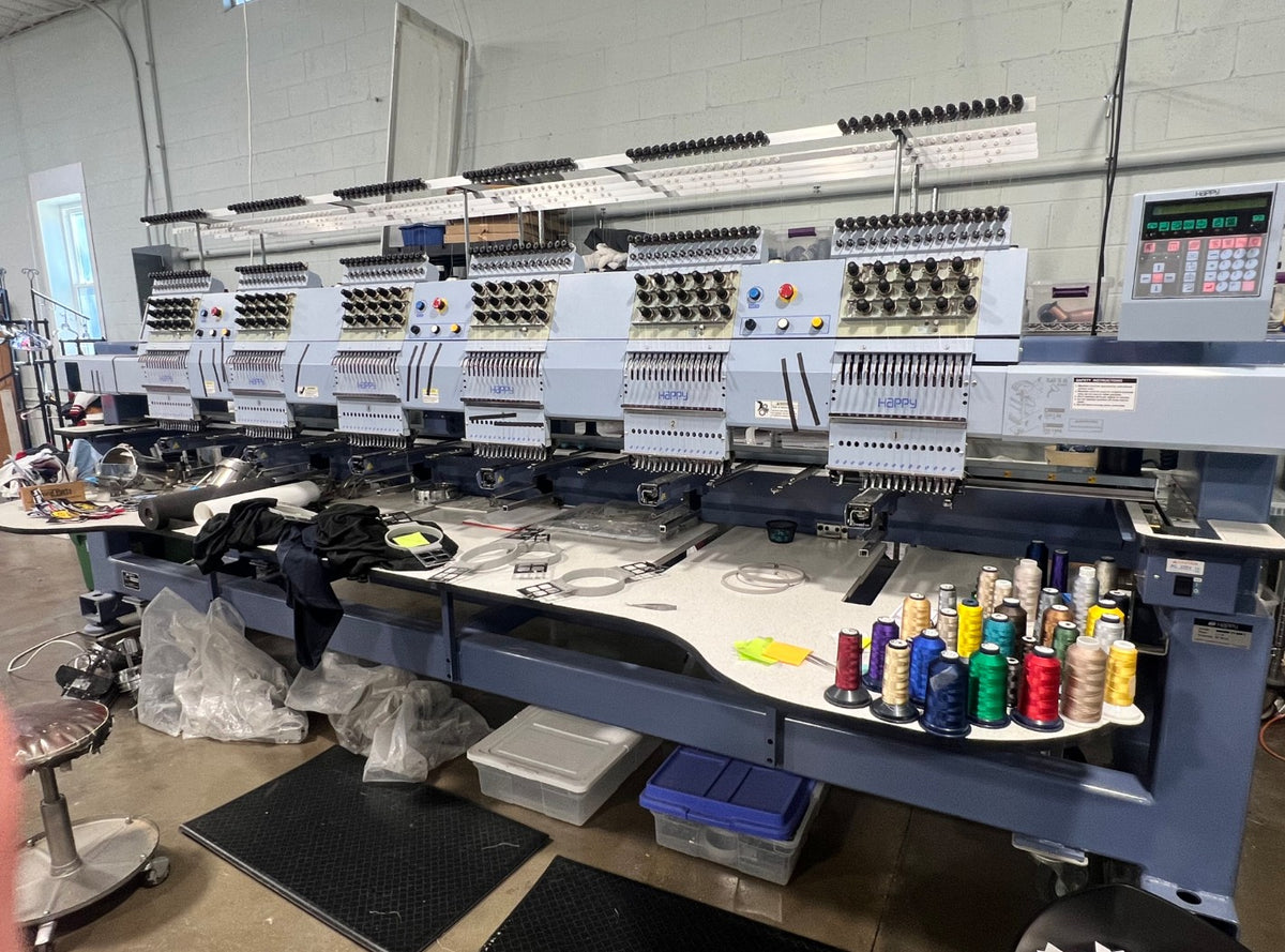 Happy Japan 6 Head 16 Needle Embroidery Machine