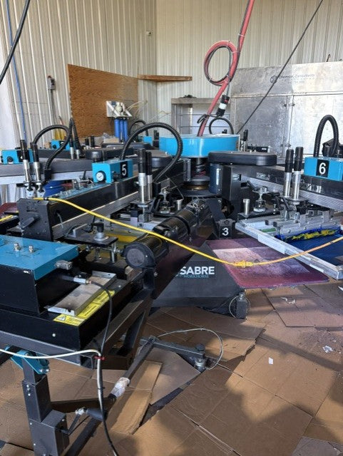 Workhorse Sabre 6 Color 8 Station Automatic Press