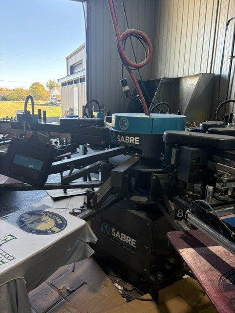Workhorse Sabre 6 Color 8 Station Automatic Press