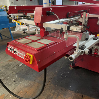 Anatol Volt M 8 Color 10 Station Automatic Screen Printing Used Press and Anatol Rapid Wave Flash