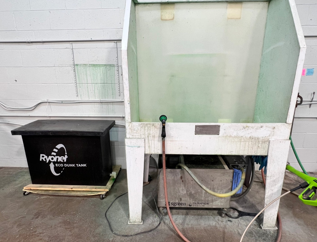 Ryonet Sgreen Washout Booth Including FiltrationSystem w/ Pump
Ryonet Eco Dip Tank
